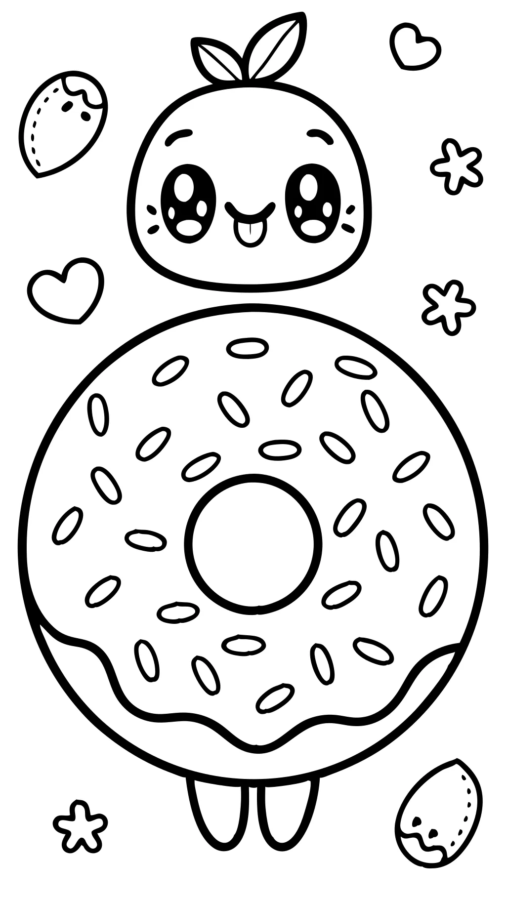 coloring pages donut